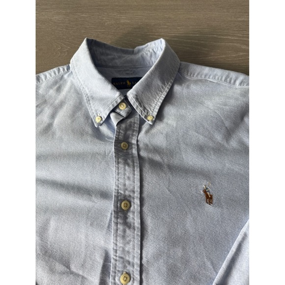 Ralph Lauren Oxford Shirt Mens XL Light Blue Button Down Long Sleeve Pony Logo - Picture 1 of 11